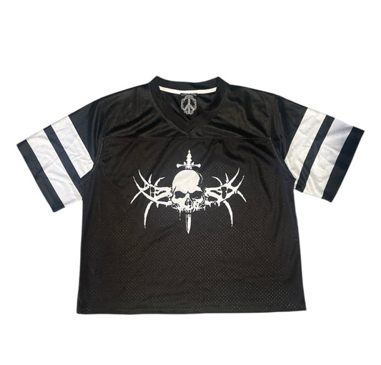 Skull and Dagger Black Football Jersey