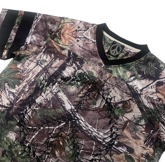Peace and Bones Camo Football Jersey