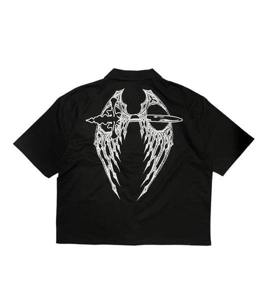 Skull and Dagger Black Polo Shirt