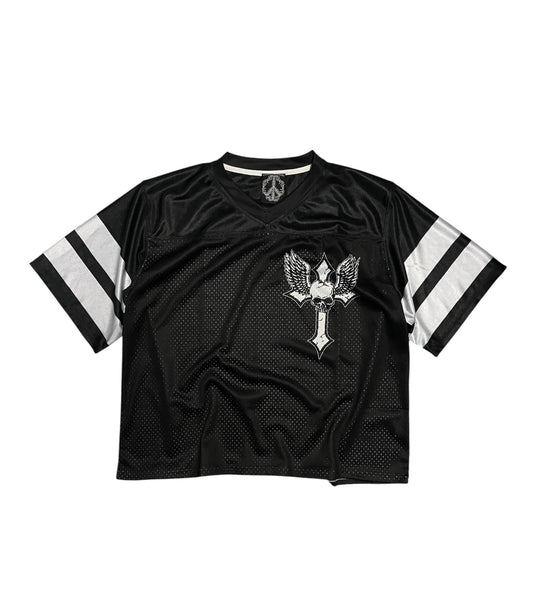 Cross Black Football Jersey