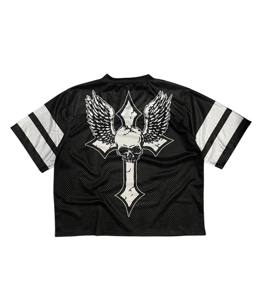 Cross Black Football Jersey