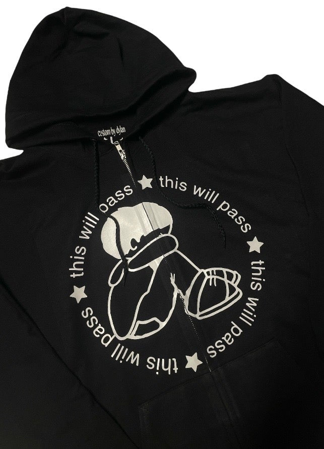 This Will Pass Zip - Up Hoodie