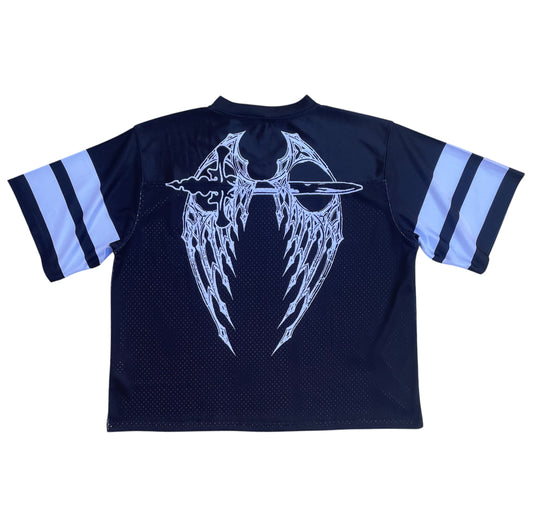 Skull and Dagger Black Football Jersey