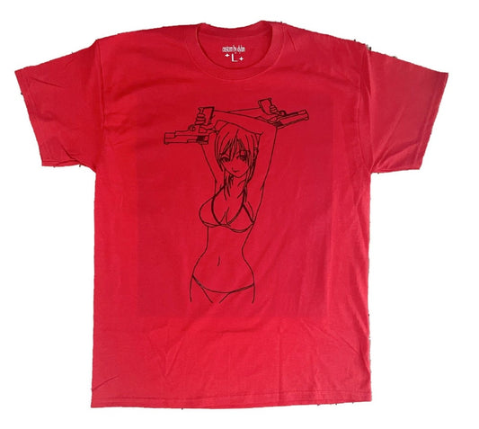 Red Double Shooter Girl T-Shirt